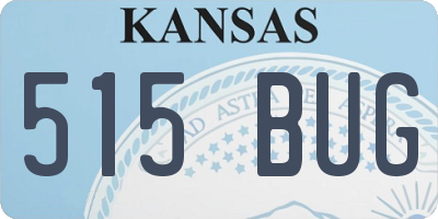 KS license plate 515BUG