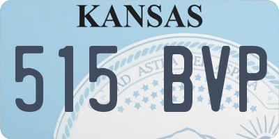 KS license plate 515BVP