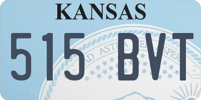 KS license plate 515BVT