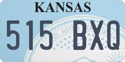 KS license plate 515BXQ