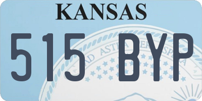 KS license plate 515BYP
