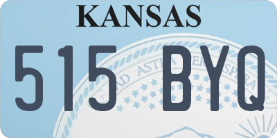 KS license plate 515BYQ