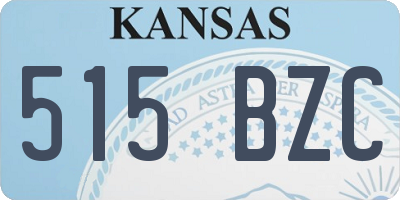 KS license plate 515BZC