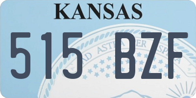 KS license plate 515BZF