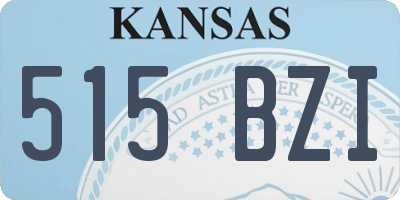 KS license plate 515BZI