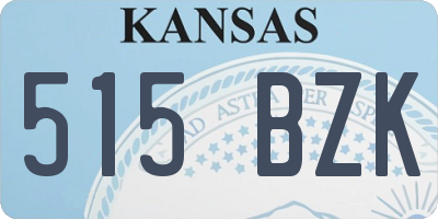 KS license plate 515BZK