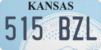 KS license plate 515BZL