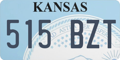 KS license plate 515BZT