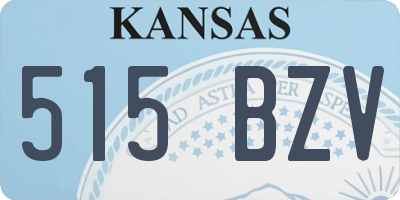 KS license plate 515BZV