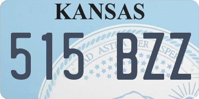 KS license plate 515BZZ