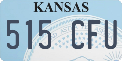 KS license plate 515CFU