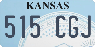 KS license plate 515CGJ