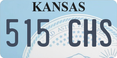 KS license plate 515CHS