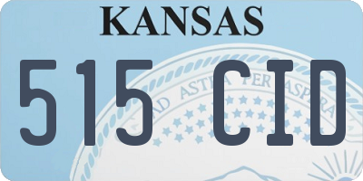 KS license plate 515CID