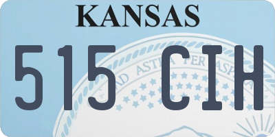 KS license plate 515CIH
