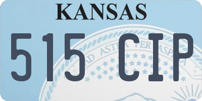 KS license plate 515CIP
