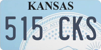 KS license plate 515CKS