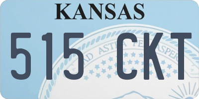 KS license plate 515CKT
