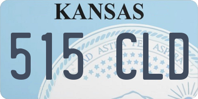 KS license plate 515CLD