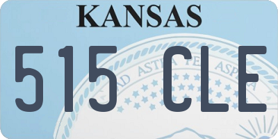 KS license plate 515CLE