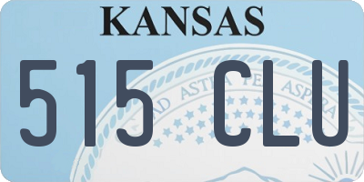 KS license plate 515CLU