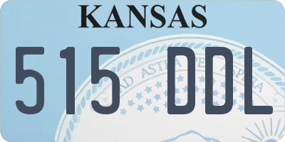 KS license plate 515DDL