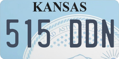 KS license plate 515DDN