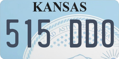 KS license plate 515DDO