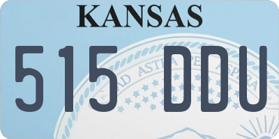 KS license plate 515DDU
