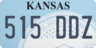 KS license plate 515DDZ