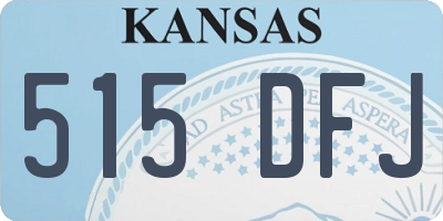 KS license plate 515DFJ