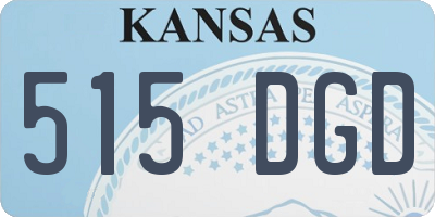 KS license plate 515DGD