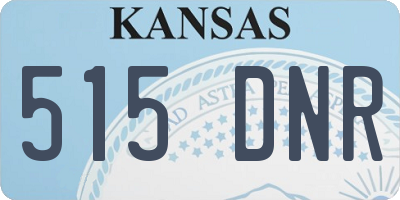 KS license plate 515DNR