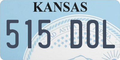 KS license plate 515DOL
