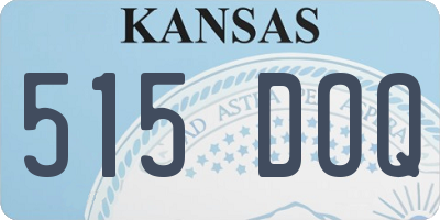 KS license plate 515DOQ