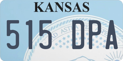 KS license plate 515DPA