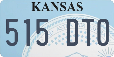 KS license plate 515DTO