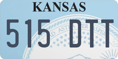 KS license plate 515DTT