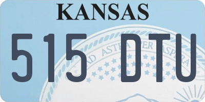 KS license plate 515DTU