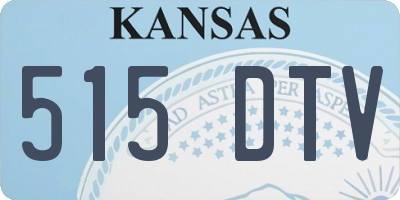 KS license plate 515DTV