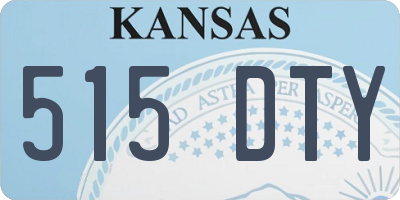 KS license plate 515DTY
