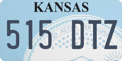 KS license plate 515DTZ