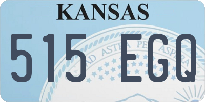 KS license plate 515EGQ