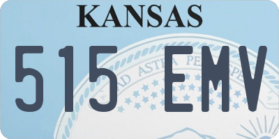 KS license plate 515EMV