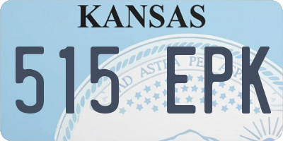 KS license plate 515EPK