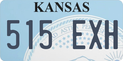KS license plate 515EXH