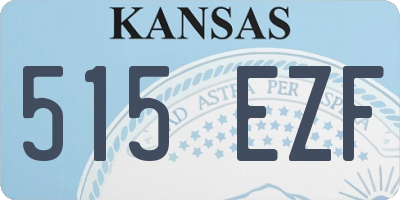KS license plate 515EZF