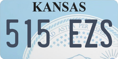 KS license plate 515EZS
