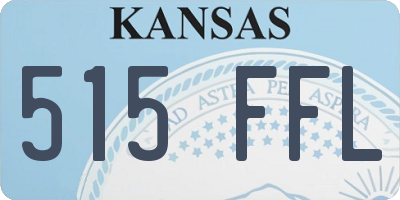 KS license plate 515FFL