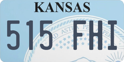 KS license plate 515FHI